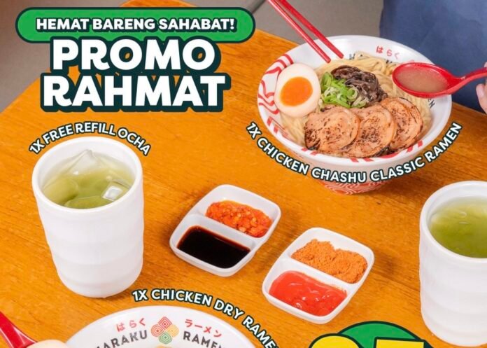 Promo Rahmat dari Haraku ramen, promo spesial makan berdua.