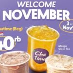 Promo Chatime spesial Welcome November.