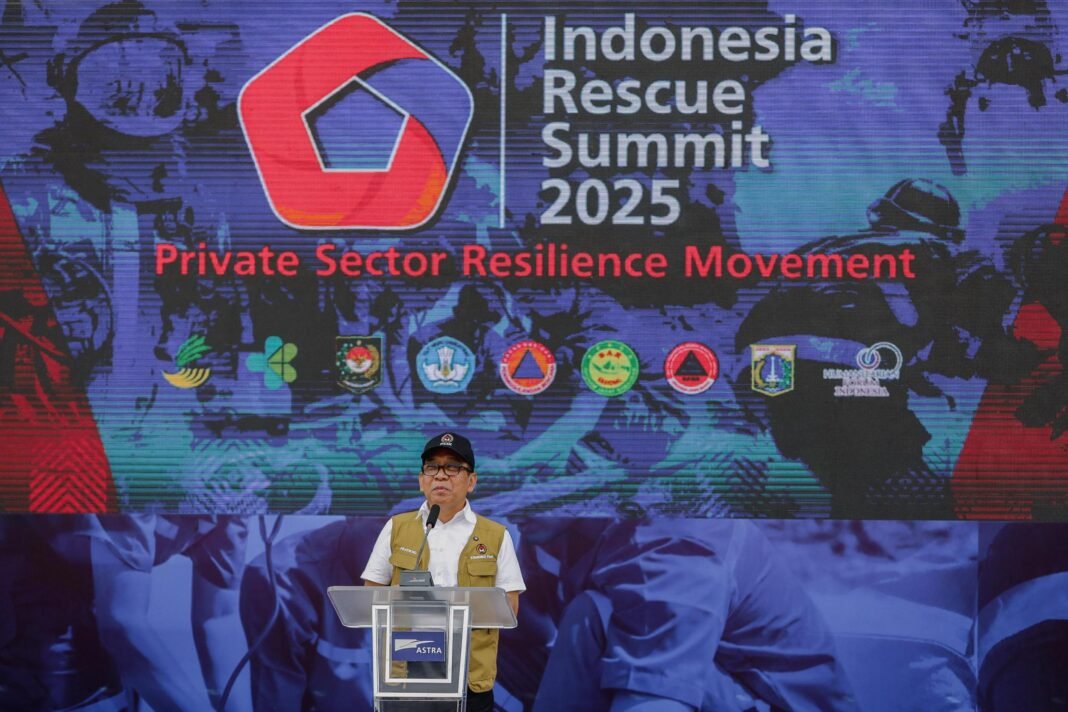 Menko PMK Pratikno Dorong Sinergi Pemerintah–Swasta untuk Penyelamatan Bencana