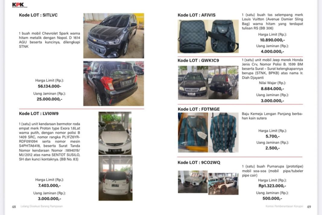 Cara Ikut Lelang Barang Sitaan KPK, Ini Syarat dan Prosesnya!