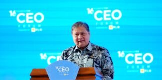 Airlangga Hartarto Tekankan Kemandirian Ekonomi Nasional di 16th Kompas 100 CEO Forum