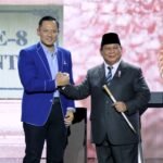 Ketua Umum Partai Demokrat Agus Harimurti Yudhoyono (AHY) bersama Presiden Prabowo. (Dok:Istimewa)