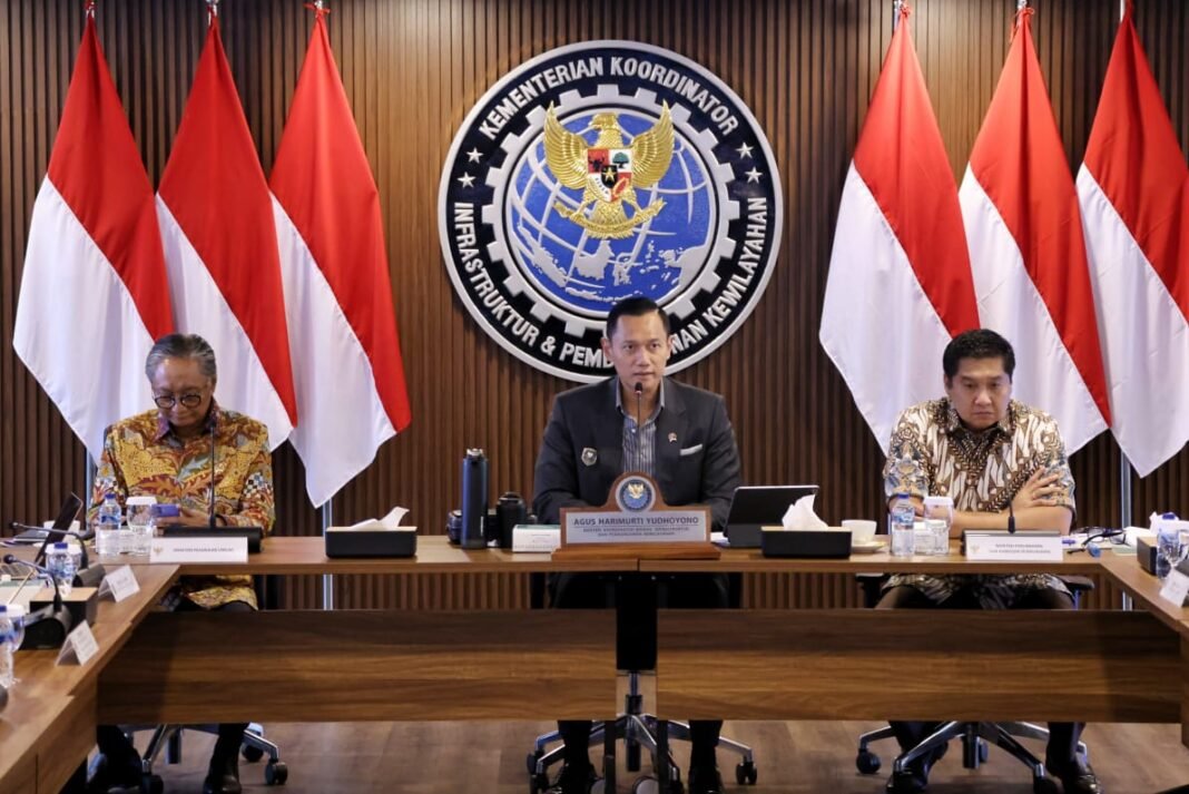 Rakor Bersama Kementerian PU dan PKP, Menko AHY Kebut Proses Rehabilitasi dan Persiapkan Rekonstruksi Pascabencana Sumatra
