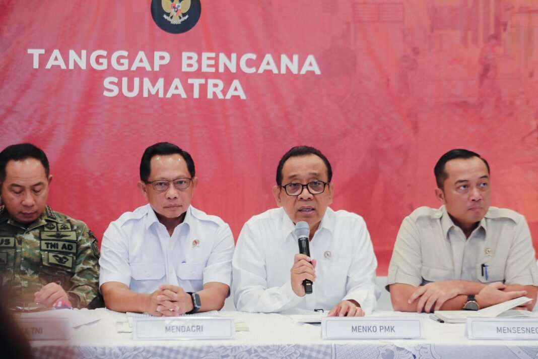 Pemerintah Kerahkan Seluruh Sumber Daya, Menko PMK Paparkan Progres Pemulihan Sumatra