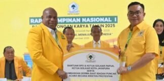 DPD Partai Golkar Papua menyalurkan bantuan kemanusiaan senilai Rp406 juta untuk membantu korban banjir bandang dan tanah longsor di Aceh sebagai wujud solidaritas kebangsaan.