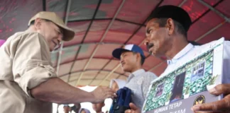Menko Polkam Djamari Chaniago Tinjau Lokasi Hunian Tetap Korban Bencana di Aceh