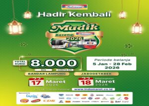 Banner program mudik bareng Indomaret 2026 ditampilkan di laman Instagram Indomaret @indomaret. Ini info lengkap cara daftar mudik gratis 2026 bersama Indomaret, Jumat (9/1/2026). OFFICIAL INSTAGRAM INDOMARET @INDOMARET / REPRO