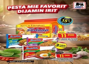 Promo Superindo terbaru, Senin (19/1/2026). Ada berbagai barang yang ditawarkan dengan diskon, termasuk mie instan dari aneka merek OFFICIAL INSTAGRAM. SUPERINDO/REPRO