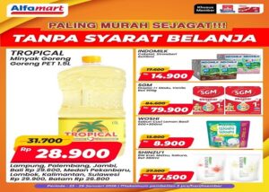 Promo Alfamart Hari Ini Januari 2026 Update: Beli Minyak Goreng hingga Susu Bayi dapat Potongan Harga Spesial 2 Banner promo Alfamart terbaru minggu ini, edisi Senin (26/1/2026). Beberapa barang ditawarkan dengan potongan harga spesial. OFFICIAL INSTAGRAM ALFAMART @ALFAMART/RERPO