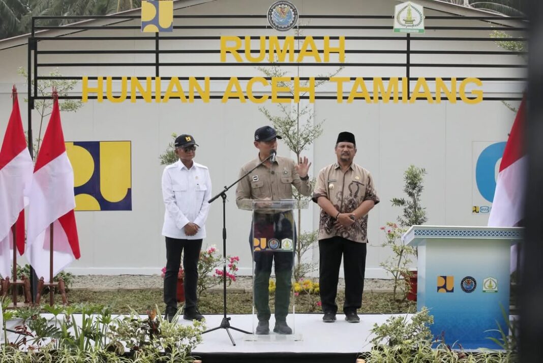 Menko AHY Tegaskan Huntara Jadi Kunci Pemulihan Pascabencana Aceh