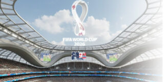 Foto hasil olahan akal imitasi (AI) Gemini Google menampilkan stadion Piala Dunia 2026, Selasa (27/1/2026). Terbaru, eks Bos FIFA yakni Sepp Blatter menggaungkan ajakan boikot FIFA World Cuip 2026 di Amerika Serikat karena alasan ini