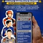 Jakarta Siaga Cuaca Ekstrem, Warga Wajib Simpan Nomor Darurat Ini