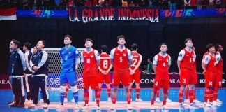 Nonton live Timnas Futsal Indonesia vs Irak Sabtu 31 Januari 2026 pukul 19.00 WIB di MNC TV dan Vision+. Laga penentuan juara Grup A Piala Asia Futsal 2026.