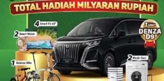 Katalog promo Alfamart terbaru, Selasa (10/2/2026). Ada program undian berhadaih mobil mewah Denza D9, cek cara dan syaratnya di artikel ini. OFFICIAL INSTAGRAM ALFAMART @ALFAMART / REPRO