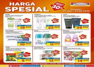 Poster katalog promo Indomaret terbaru di Februari 2025, Rabu (4/2/2026). Ada lebih dari 50 item barang yang masuk dalam daftar promo Indomaret Februari 2026 bulan ini. OFFICIAL INSTAGRAM  INDOMARET @INDOMARET / REPRO