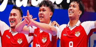 Pemain Timnas Futsal Indonesia beselebrasi usai membawa Skuad Garuda memenangkan pertandingan Semi Final Piala Asia Futsal 2026 melawan Jepang beberapa hari lalu. Skuad Garuda asuhan Coach Hector Souto itu membuat sejarah baru usai melawan Timnas Iran di laga Final perebutan Juara AFC Futsal 2026. OFFICIAL INSTAGRAM TIMNAS FUSAL INDONESIA / REPRO