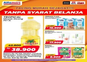 Katalog promo Alfamart terbaru ditampilkan di laman Instagram Alfamart @alfamart, Selasa (10/2/2026). Ada promo potongan harga minyak goreng 2 L serta Giveaway popok bayi di Alfamart live Shopping. OFFICIAL INSTAGRAM ALFAMART @ALFAMART/REPRO