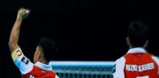 Daftar Tim Lolos Semifinal Piala Asia Futsal 2026 Lengkap! Timnas Indonesia Lawan Si Raja Terakhir Punggawa Timnas Futsal Indonesia berselebrasi usai merebut kemenangan dalam laga lanjutan AFC Futsal Asian Cup 2026. Kemenangan atas Vietnam 3-2 pada Selasa (3/2/2026) membuat Timnas Indonesia Lolos ke Semifinal Piala Asia Futsal 2026 nanti. OFFICIAL INSTAGRAM TIMNAS FUTSAL INDONESIA/REPRO