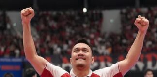 Pivot Timnas Indonesia, Samuel Eko berselebrasi usai membawa Skuad Garuda mengalahkan Timnas Jepang di Semi Final Piala Asia Futsal 2026, di Indonesia Arena, beberapa hari lalu. Sabtu (7/2/2026) Samuel Eko jadi satu di antara pemain yang sukses buat dirinya jadi momok bagi Skuad Timnas Iran. OFFICIAL INSTAGRAM SAMUEL EKO @SAMUELEKOPUTRA9 / REPRO