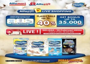 Katalog promo Alfamart terbaru ditampilkan di laman Instagram Alfamart @alfamart, Selasa (10/2/2026). Ada promo potongan harga minyak goreng 2 L serta Giveaway popok bayi di Alfamart live Shopping. OFFICIAL INSTAGRAM ALFAMART @ALFAMART/REPRO