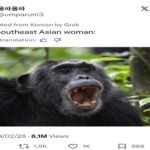 Satu di antara unggahan K-Netz Korea Selatan dengan ujaran kebencian terhadap wanita Asia Tenggara jadi satu di antara tweetwar dari perang kta antara K-Netz atau netiezen Korea Selatan Vs Indonesia Dkk di media sosial. Termasuk di hari ini Kamis (12/2/2026). TANGKAPAN LAYAR OFFICIAL X @UPMEREU3 / REPRO