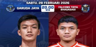 Proliga 2026 hari ini (28/2/2026) menampilkan laga putra Jakarta Garuda Jaya vs Medan Falcons Tirta Bhagasasi pukul 20.30 WIB di GOR Kunarto Sentul. Simak jadwal dan konteks jelang Final Four.