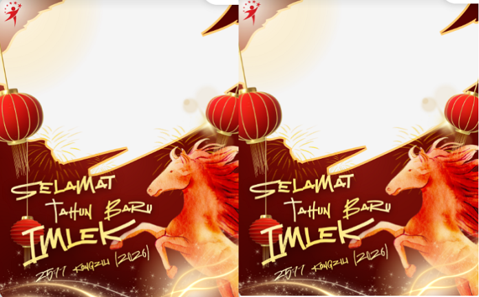 Rayakan Tahun Baru Imlek 2577 Kongzili pada 17 Februari 2026 dengan twibbon gratis. Cek 10 link Twibbonize, cara pasang cepat, dan kumpulan ucapan Imlek 2026 untuk media sosial.