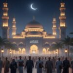 Foto hasil olahan Akal Imitasi (AI) Gemini Google dengan Prompt dari Tajuk Nasional menampilkan jamaah bersiap menunaikan Sholat Tarawih di Bulan Puasa Ramadhan 2026 tahun ini, Cek di artikel ini, Minggu (1/2/2026) terkait kapan mulai Puasa 2026 tahun ini