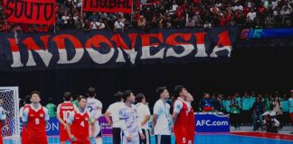 Timnas Futsal Indonesia gagal juara Piala Asia Futsal 2026 setelah imbang 5-5 dan kalah adu penalti 4-5 dari Iran di Indonesia Arena, Sabtu (7/2/2026). Garuda jadi tim Asia Tenggara tersukses, mengungguli Thailand, Vietnam, dan Malaysia.