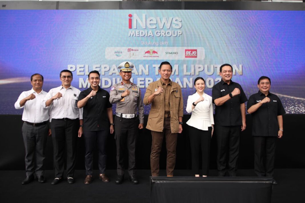 AHY Lepas Tim Liputan Mudik iNews 2026, Soroti Pentingnya Informasi Real-Time