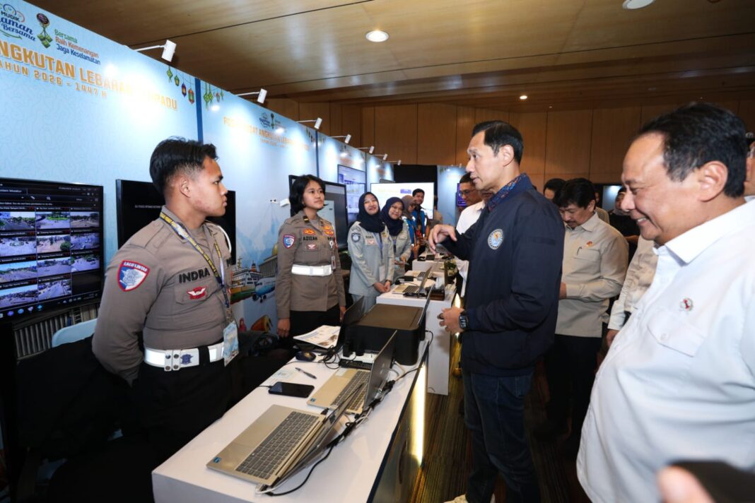 AHY Pantau Transportasi Nasional dari Command Center, Mudik 2026 Dipastikan Terkendali