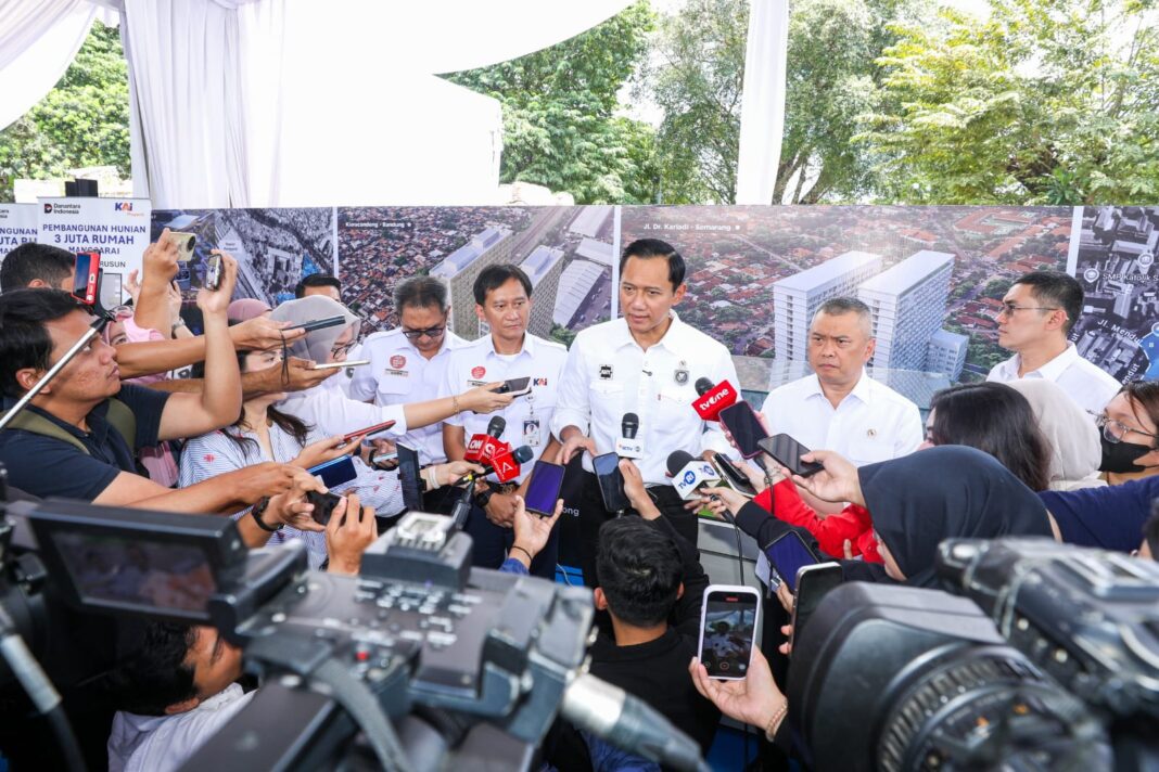 AHY Dukung Hunian Terintegrasi di Kawasan Stasiun, Percepat Program 3 Juta Rumah