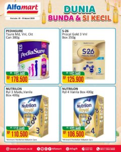 KATALOG 1 - katalog promo Paket Dunia Bunda dan Si Kecil di paket promo Alfamart hari ini, Selasa (10/3/2026). Cek lengkap di sini. OFFICIAL INSTAGRAM ALFAMART / REPRO