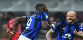 Serie A Klasemen Update! Inter Kokoh di Puncak Peringkat Liga Italia jika Tekuk AC Milan Malam Ini Pemain Inter Milan berseslebrasi usai mencetak gol ke gawang lawan dalam Pertandingan Liga Italia Serie A beberapa waktu lalu. Inilah update Klasemen Liga Italia Serie A terbaru jelang duel AC Milan Vs Inter Milan pada Senin (9/3/2026) dini hari ini. OFFICIAL INSTAGRAM INTER MILAN/ REPRO