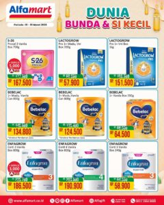 KATALOG 1 - katalog promo Paket Dunia Bunda dan Si Kecil di paket promo Alfamart hari ini, Selasa (10/3/2026). Cek lengkap di sini. OFFICIAL INSTAGRAM ALFAMART / REPRO