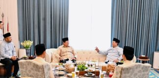 Momen Lebaran di Istana, Prabowo Sambut Hangat SBY dan AHY