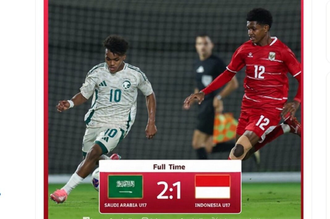 Uji Coba Jelang Piala Asia, Timnas U-17 Kembali Tumbang dari Arab Saudi