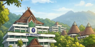 SKANDAL BARU - Gambar ilustrasi hasil olahan Akal Imitasi (AI) Gemini menampilkan suasana di kampus Institut Pertanian Bogor atau IPB University, Sabtu (18/4/2026). Belum kelar kasus FH UI dengan viral percakapan bernada pelecehan seksual, skandal serupa menyeruak dari IPB University ! YAng tak lain satu di antara kampus top Indonesia dan global.
