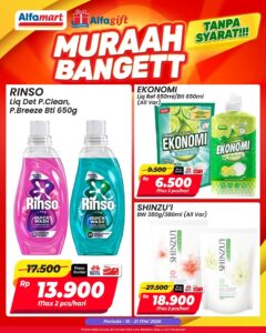 Katalog produk di Promo Muraah Bangett minggu ini, Selasa (19/5/2026). OFFICIAL INSTAGRAM ALFAMART/REPRO