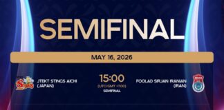 Semifinal AVC Men’s Champions League 2026 digelar di GOR Terpadu Ahmad Yani Pontianak. Jakarta Bhayangkara Presisi menghadapi Hyundai Capital Skywalkers malam ini.