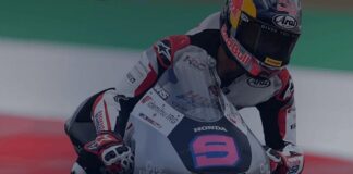 RACE MOTOGP - Aksi Pembalap Indonesia, Veda Ega Pratama di Race Moto3 pada seri MotoGP 2026 beberapa waktu lalu. Minggu (31/5/2026) hari ini, Pembalap muda berbakat Tanah Air tersebut akan kembali beraksi di Race Moto3 seri MotoGP Italia 2026 di Sirkuit Mugello Italia. OFFICIAL INSTAGRAM HONDA TEAM ASIA/REPRO