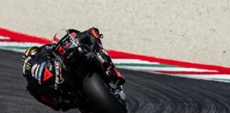 PACU MOTOR - Pembalap Aprilia, Marco Bezzecchi memacu motor andalannya dalam race MotoGP 206 beberapa waktu lalu. Anak Didik Valentino Rossi itu berhasil mengalahkan rekan setimnya asal Spanyol di Aprilia, Jorge Martin Almoguera di Race GP Italia 2026, Minggu (31/5/2026). . OFFICIAL INSTAGRAM MARCO BEZZECCHI/REPRO