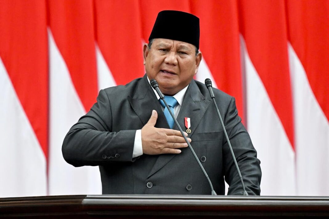 Prabowo Subianto pidato ekonomi Pancasila di DPR RI
