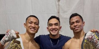 Kk Ungke (kiri), Vicky (tengah) dan Kkajhe (kanan) foto bersama. Cek Cara nonton GFC di Tajuk Nasional