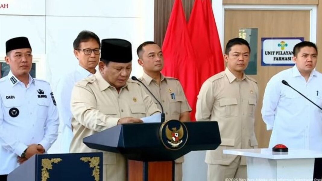 Resmikan RSUD di Lampung, Presiden Prabowo Tekankan Pelayanan Kesehatan Bersih dari Korupsi