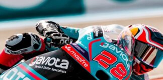 CALON JUARA DUNIA - Pembalap CFMOTO Gaviota Aspar Team, Maximo Quiles memacu motor andalannya di race Moto3 2026 beberapa waktu lalu. Inilah profil Maximo Quiles, pembalap yang memenangkan Race Moto3 hari ini di seri MotoGP Hungaria 2026, Minggu (7/6/2026). OFFICIAL INSTAGRAM MAXIMO QUILES /REPRO