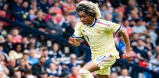 SKUAD DEBUTAN - Pemain Timnas Curacao mengontrol bola dalam pertandingan beberapa waktu lalu. Curacao dan tiga tim lainnya berrstatus debutan di Piala Dunia 2026 ini, berikut peluangnya lolos ke fase knock out, Jumat (5/6/2026). OFFICIAL INSTAGRAM TIMNAS CURACAO/REPRO