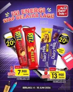 Promo JSM Superindo Juni 2026 Terbaru: Belanja Ikan Segar hingga Susu Lebih Murah Minggu Ini! Diskon sampai 35 Persesn 3 Promo Snack Superindo Terbaru