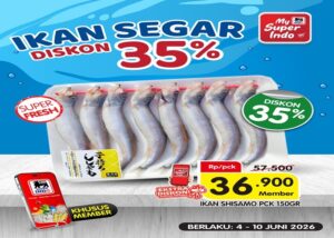 Promo JSM Superindo Juni 2026 Terbaru: Belanja Ikan Segar hingga Susu Lebih Murah Minggu Ini! Diskon sampai 35 Persesn 1 KATALOG Promo Ikan Segar Superindo Juni 2026.