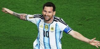 REKOR BARU - Lionel Messi mengukir rekor baru usai mencetak hattrick dalam laga Argentina Vs Aljazair di pertandingan Piala Dunia 2026 hari ini, Rabu (17/5/2026). La Pulga kini samai rekor pencetak gol terbanyak Timnas Jerman. OFFICIAL INSTAGRAM FA ARGENTINA/REPRO